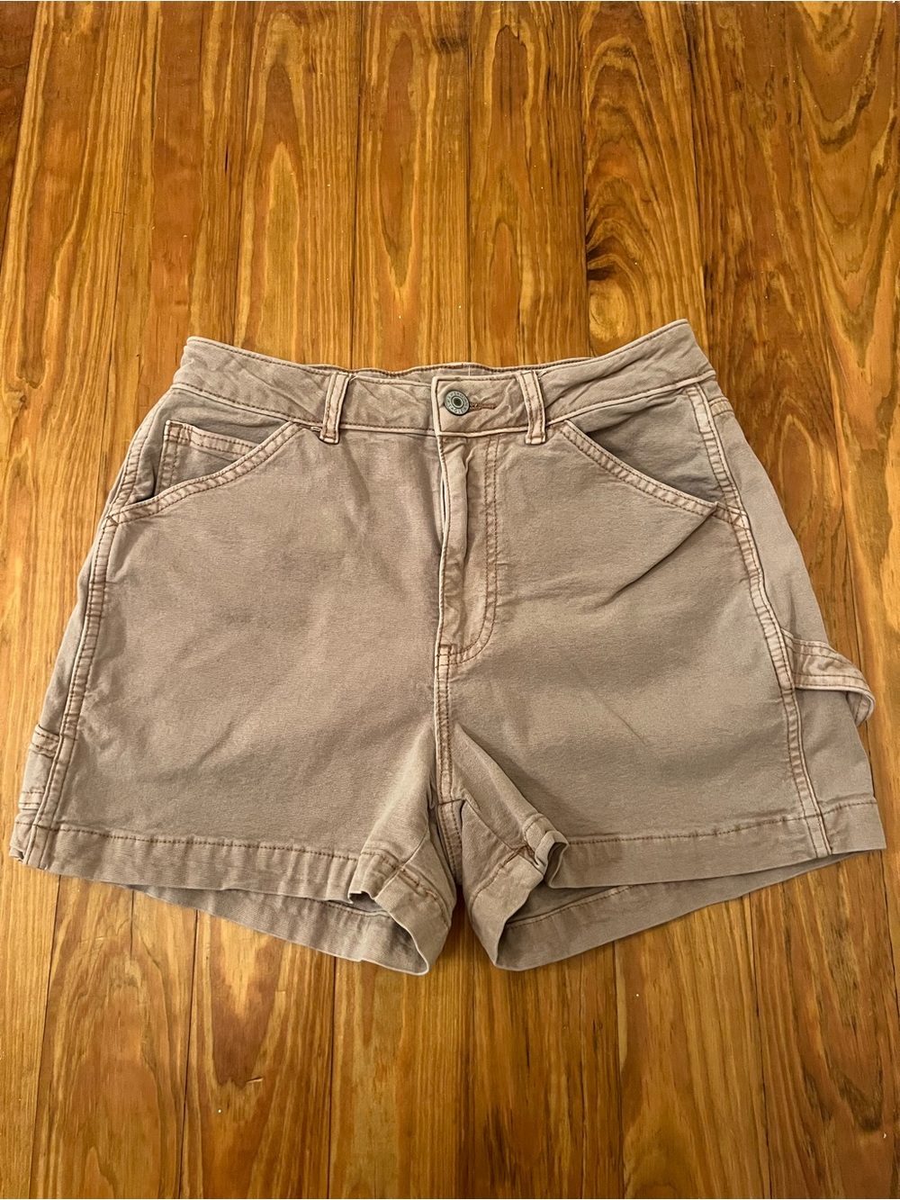American Eagle Women’s Tan/Beige Highest Rise 90s Boyfriend Stretch Short Size 2